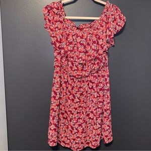 Floral off the shoulder dress from Express